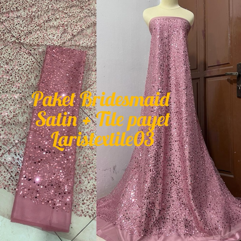 Paket Bridesmaid / Bridesmaid Bahan Satin Velvet By Roberto + Tile Payet / Seragaman