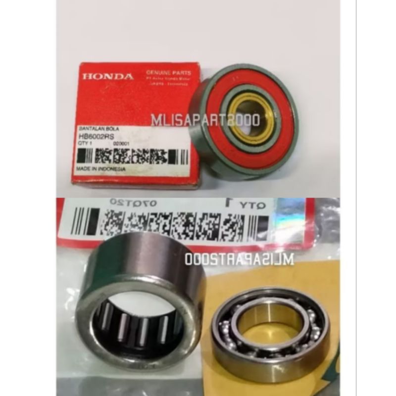 Bearing Bak CVT Kuningan+Bearing pulley+laher bambu Beat esp Beat street Beat pop Scoopy esp Vario 1