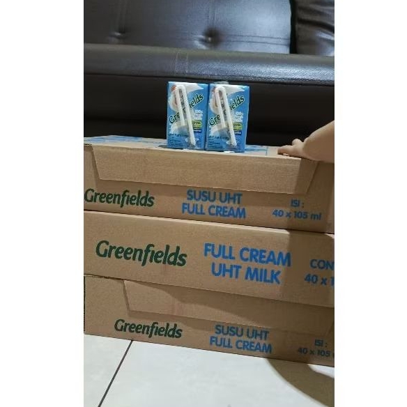 

Susu Greenfields UHT 40pcsx105ml (Harga murah @hilyah20) Ready Siap kirim Expired panjang
