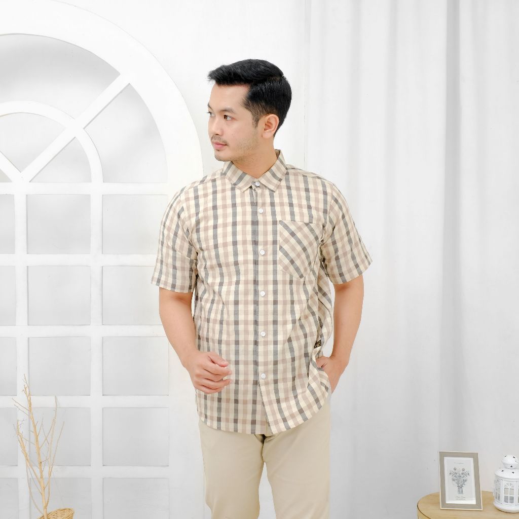 Mufatih Kemeja Kotak Casual Couple Ayah Anak