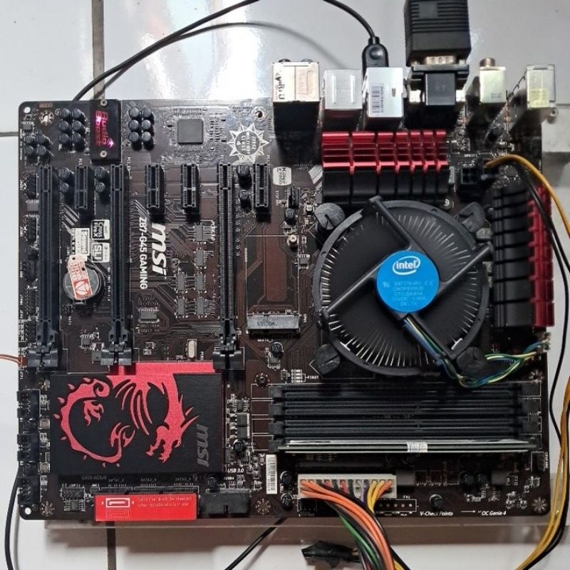 Motherboard MSI Z87 Gaming & Processor Seri G3258 1150 Haswell+ssd msata 256gb