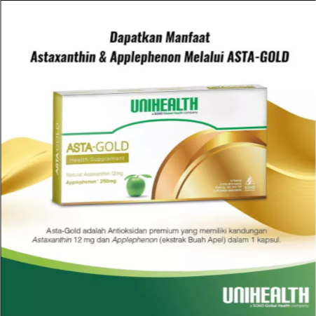 ASTA-GOLD Unihealth Antioksidan Alami untuk Tubuh Aktif
