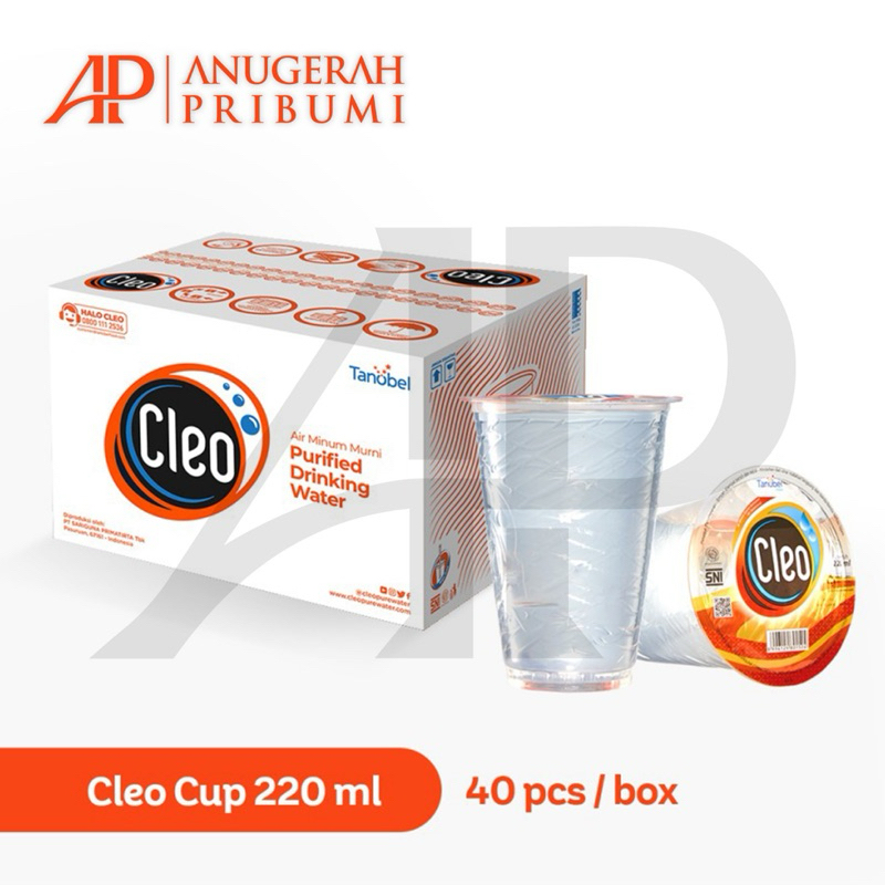 

CLEO CUP GELAS KARTON 220ML ISI 40PCS