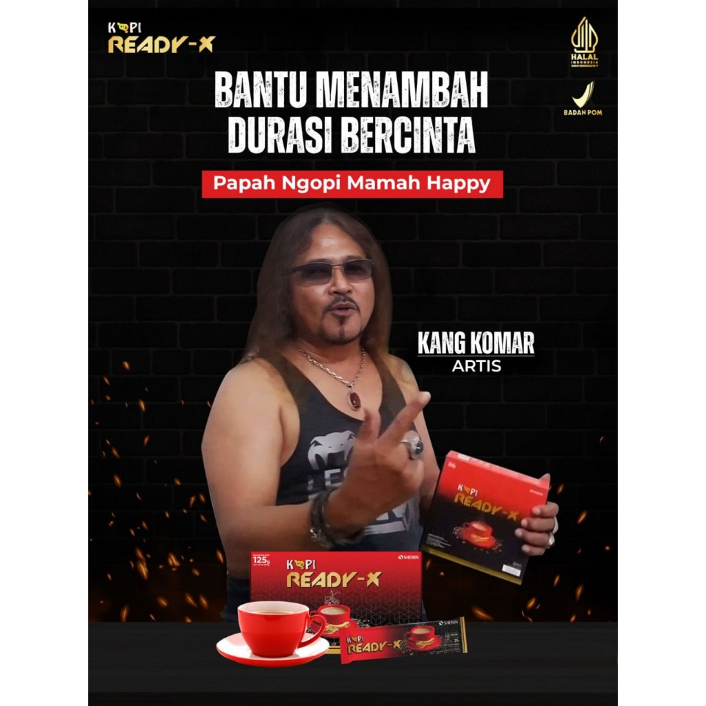 KOPI READY X Paket 1 Box isi 5 Sachet ORIGINAL KOPI STAMINA PRIA TAHAN LAMA