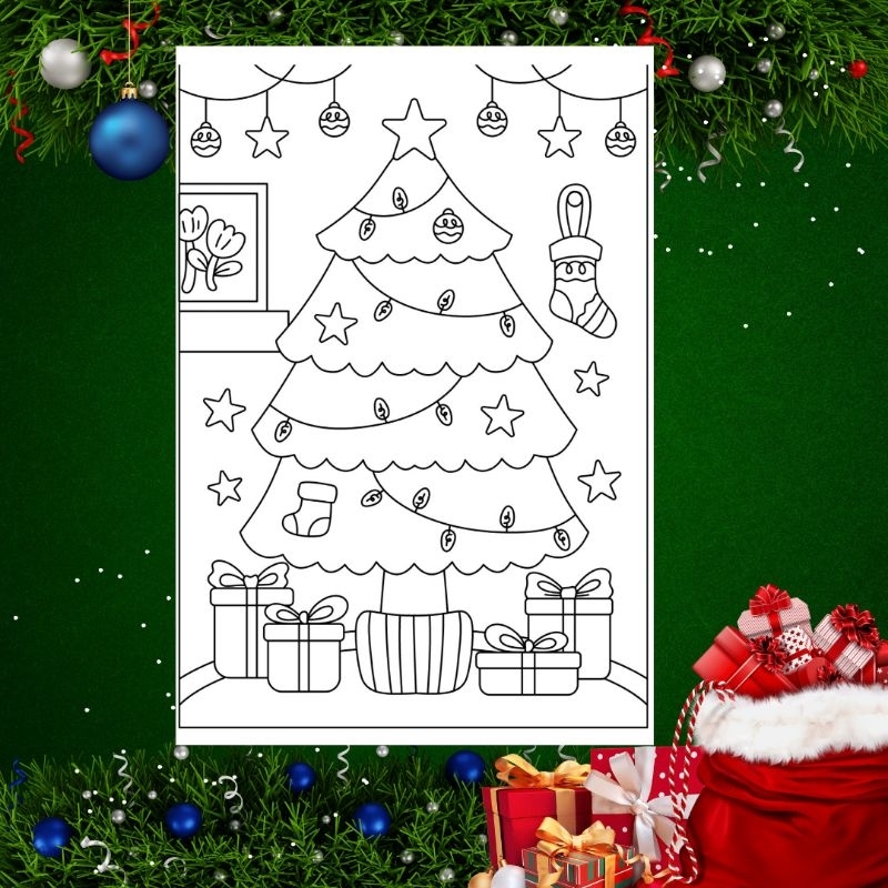 

POHON NATAL MEWARNAI GAMBAR