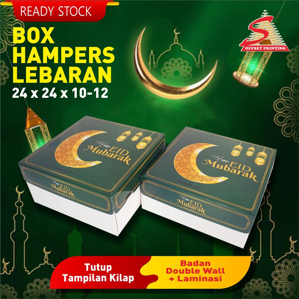 

24 x 24 x 10 Hampers Lebaran/Box Lebaran/Box Kue Kering/Dus Idul Fitri