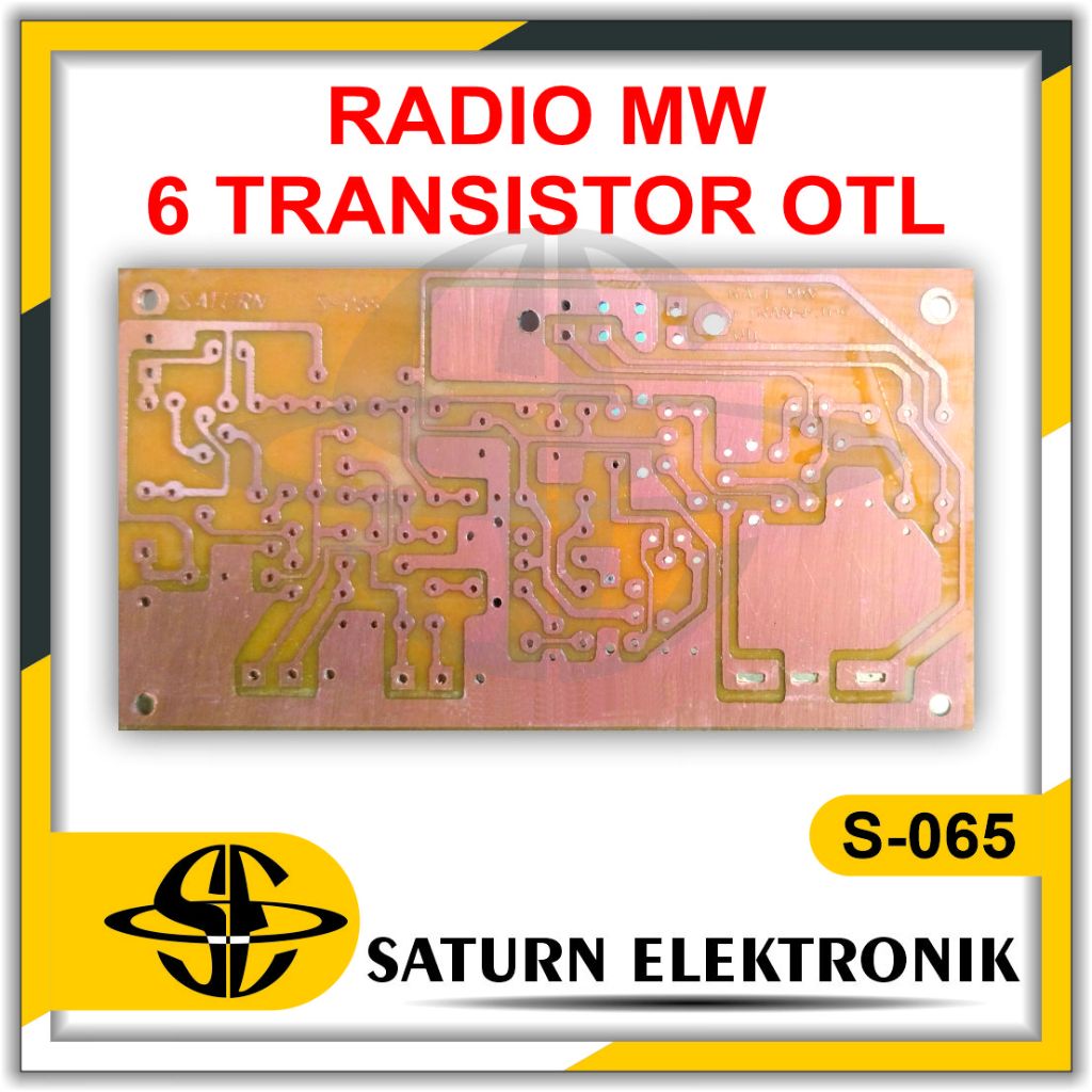 PCB Radio MW 6 Transistor OTL S-065