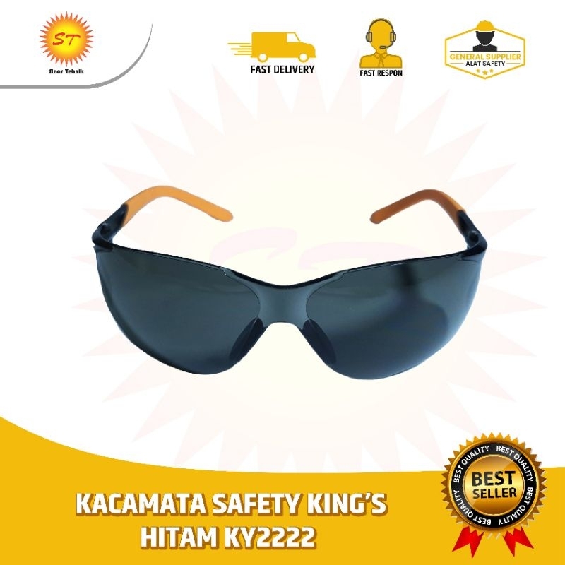 Kacamata Safety King's Hitam KY2222 Original by Honeywell