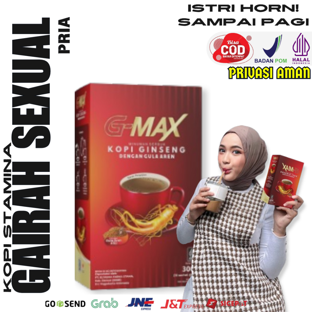 

Kopi Serbuk Instant G-MAX Minuman Kopi Stamina Pria Dewasa Extra Gingseng Original Tahan Lama Awet Bersama Pasangan