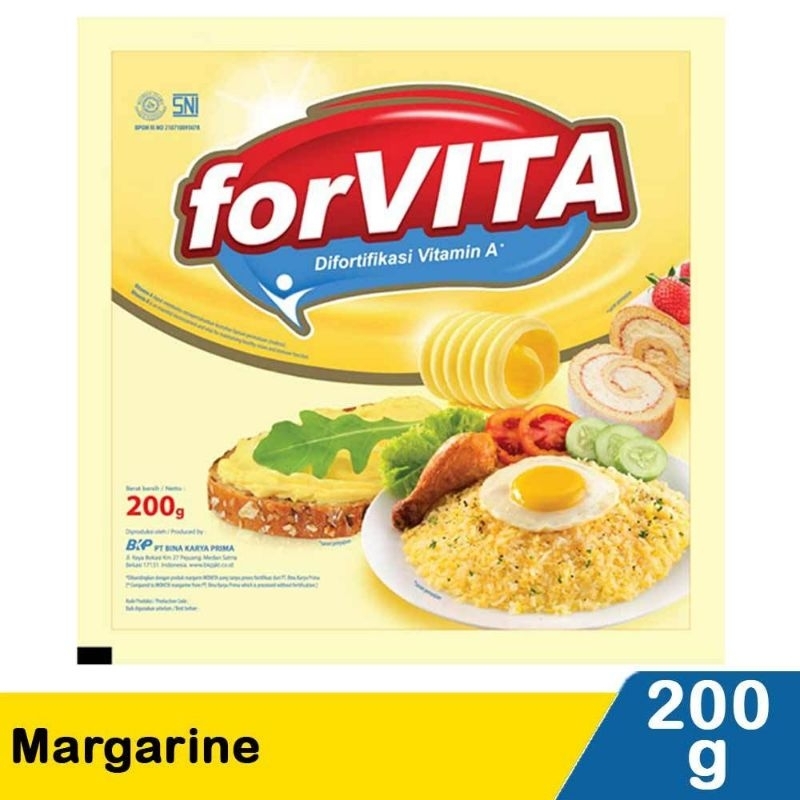 

Mentega/Margarin Forvita 200gr