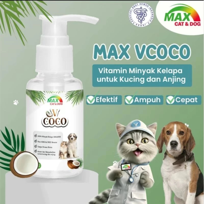 Minyak Kelapa Untuk Kucing Anjing VCO ,MAX VCOCO 60 ml