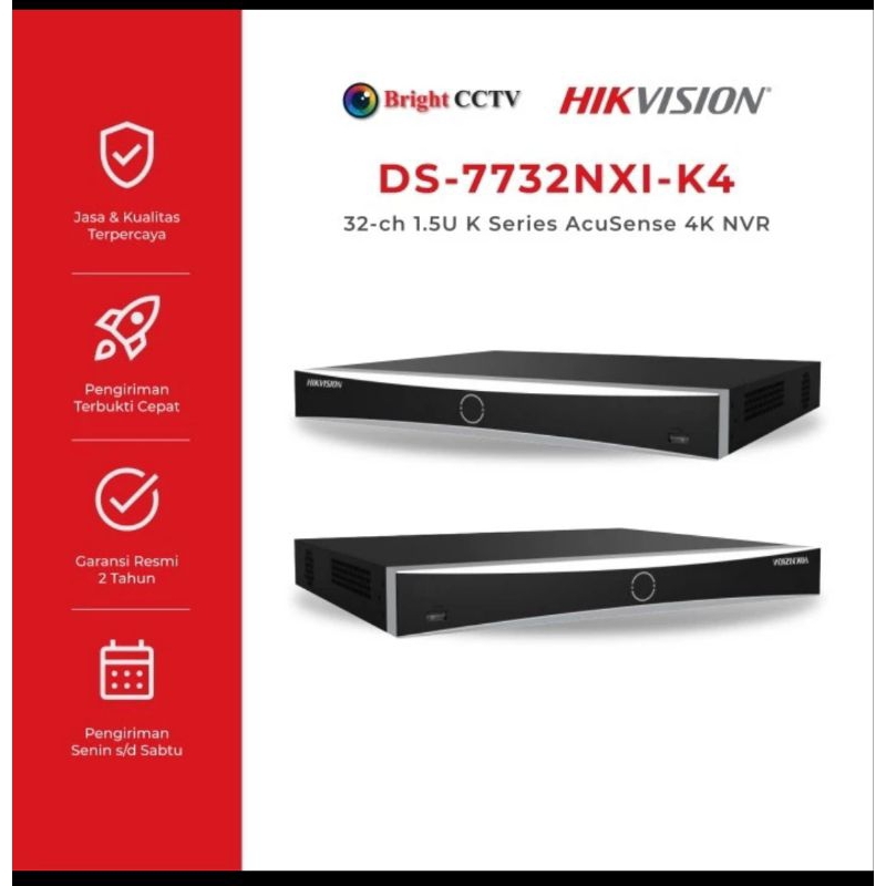 NVR HIKVISION DS-7732NI-K4 32CH Upgrade DS-7732NXI-K4