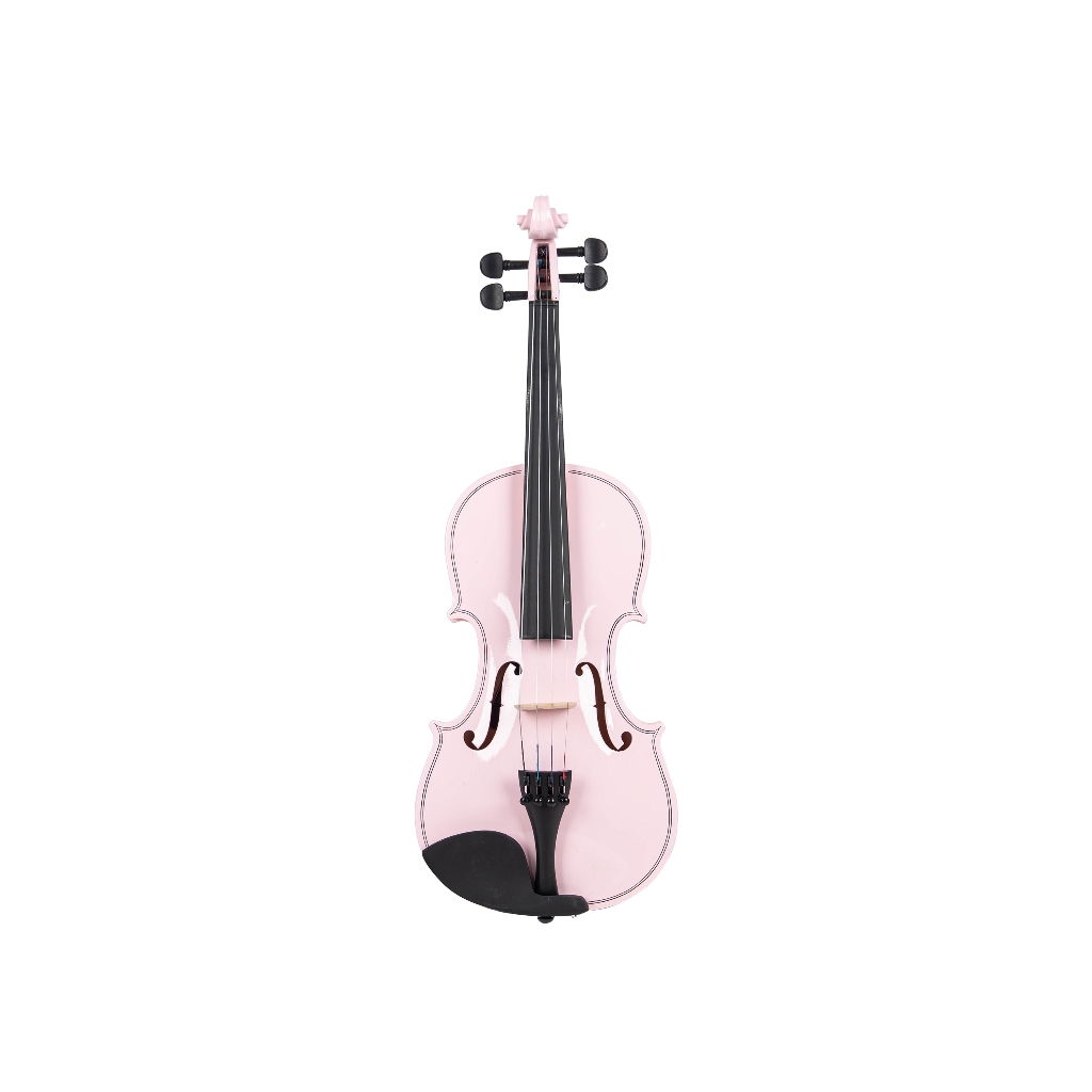 Biola Akustik Mandalika Size 4/4 Pink Include Hardcase