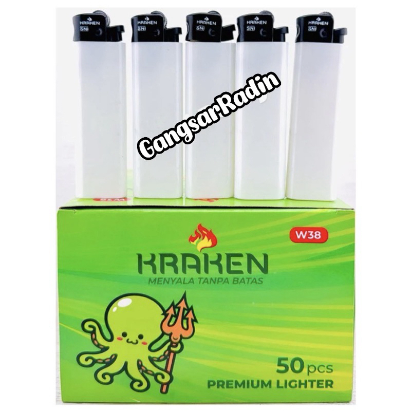 Korek roda Hugo criket polos putih / Korek roda polos / M08 putih isi 50 pcs / KRAKEN