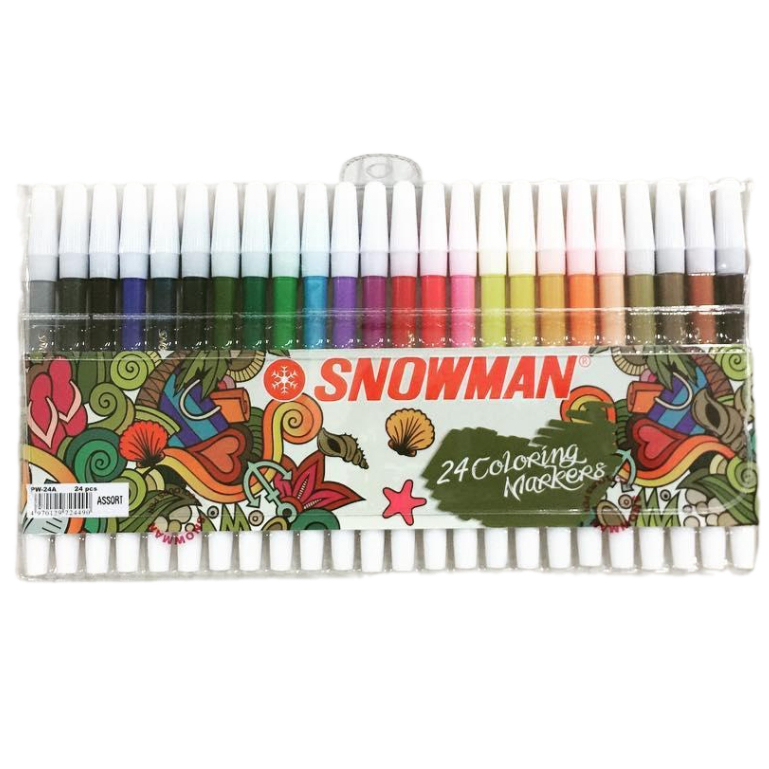 

SPIDOL WARNA / PERMANENT MARKER / SPIDOL KECIL / SPIDOL SNOWMAN PW24A 24 WARNA