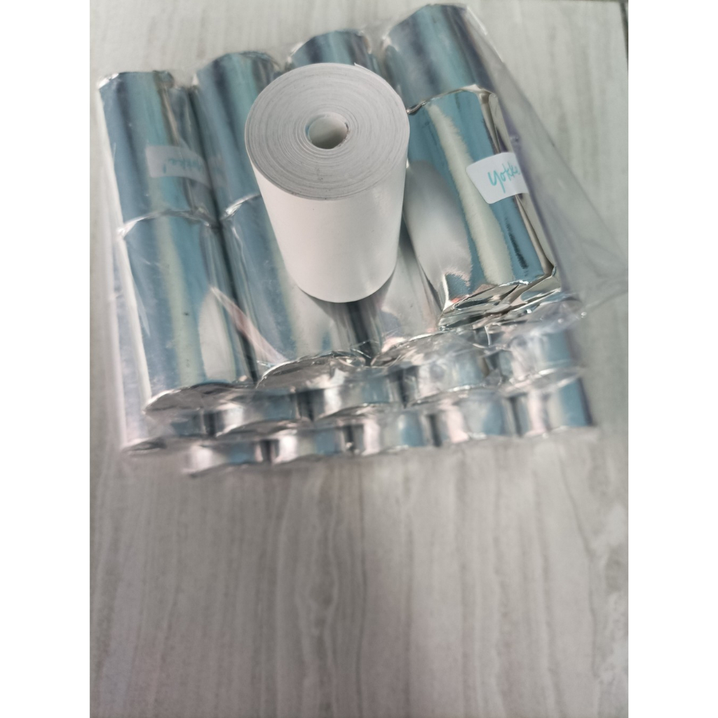 

MURAH 10 roll/pcs KERTAS THERMAL STRUK PRINTER uk 58x40mm CORELESS , KWALITAS ORIGINAL, HARGA MERAKYAT, UMKM MERAPAT