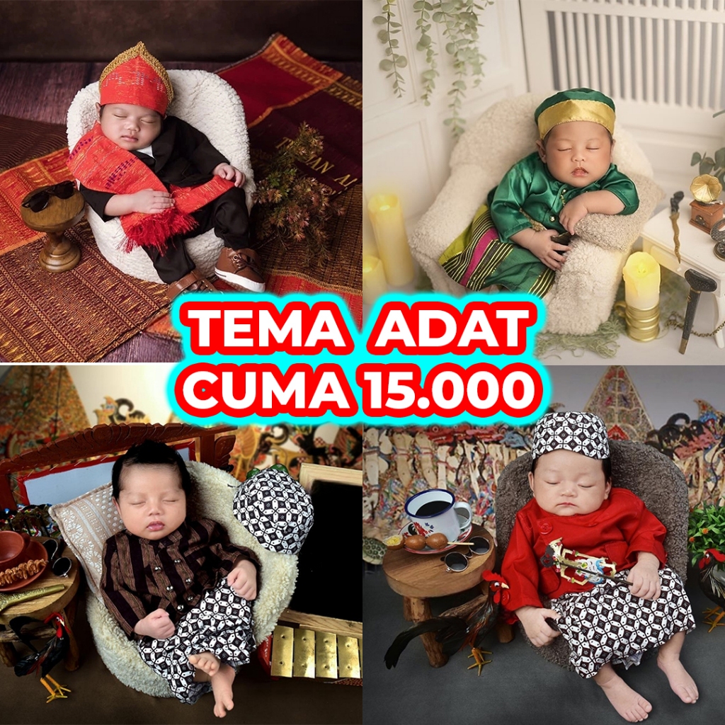 Edit Foto Bayi Newborn Tema Adat (1-24)