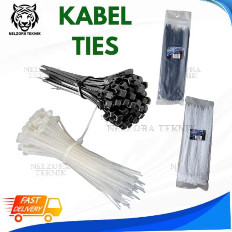 

100 PCS Kabel Ties Nylon Cable Tie Zip Cable 10cm 20cm 25cm 30cm