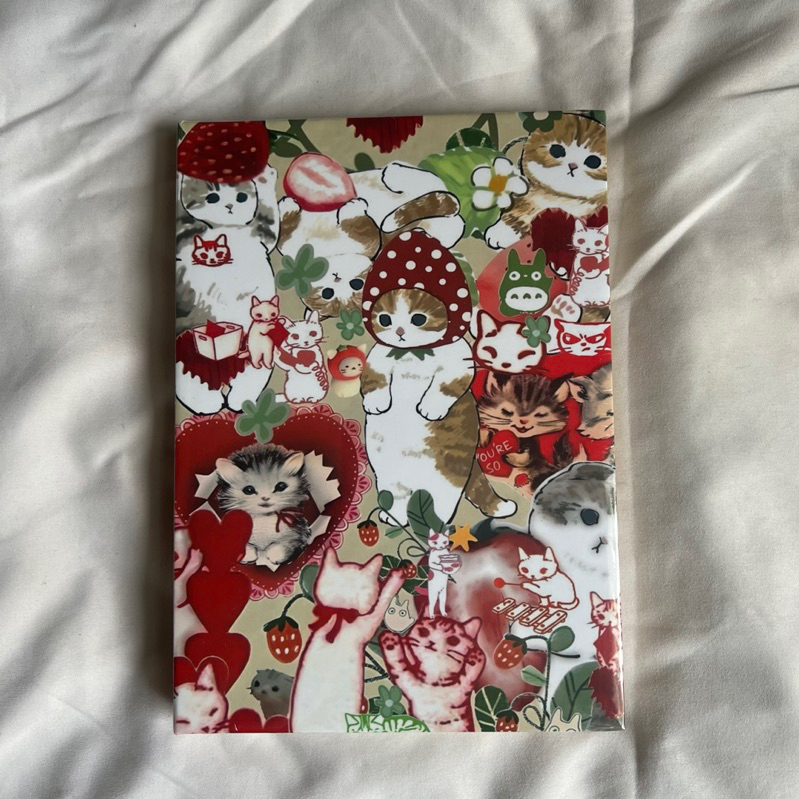 

Red Mofusand Cat A5 Hardcover Notebook - Buku Tulis Catatan
