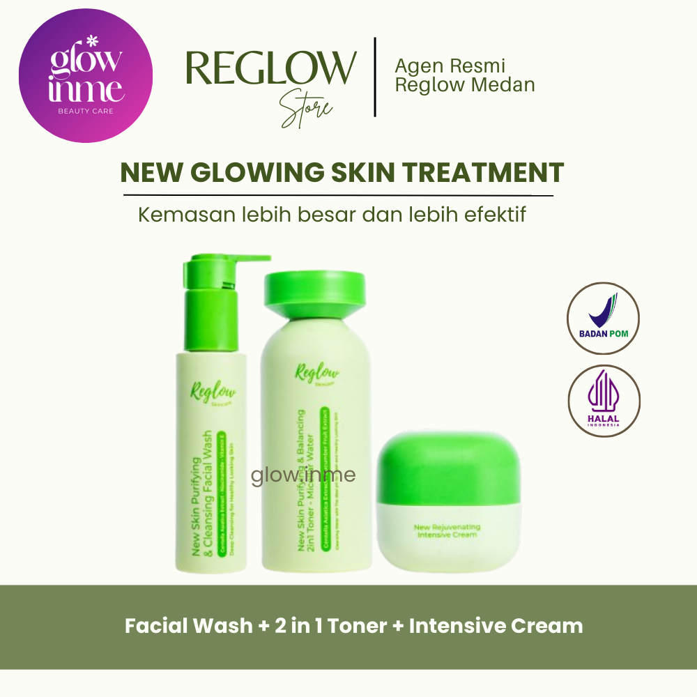 REGLOW Beauty Skincare Original Sepaket Perawatan Wajah Glowing Official Resmi dr. Dokter Shindy Put