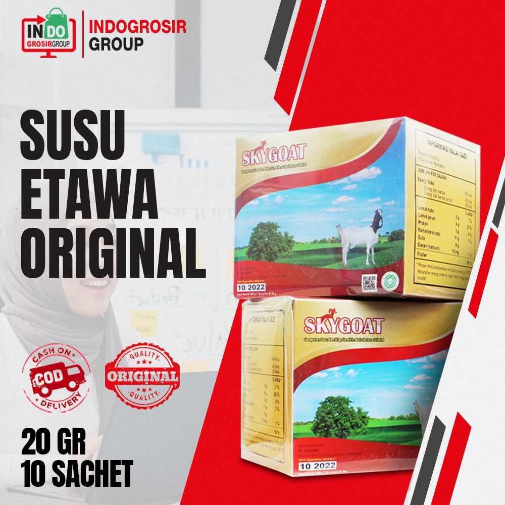 

SUSU PENGGEMUK BADAN DEWASA SKYGOAT Susu Kambing Etawa Original 100% Susu Protein Otot Bpom