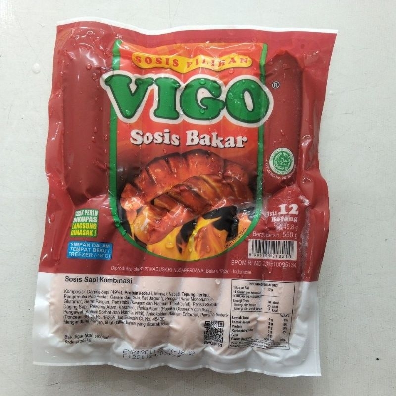 

[FROZEN] Vigo Sosis Bakar isi 12