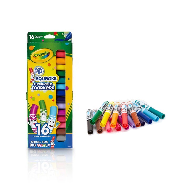 

Crayola Spidol Mini isi 16 Warna Pip-Squeaks Markers