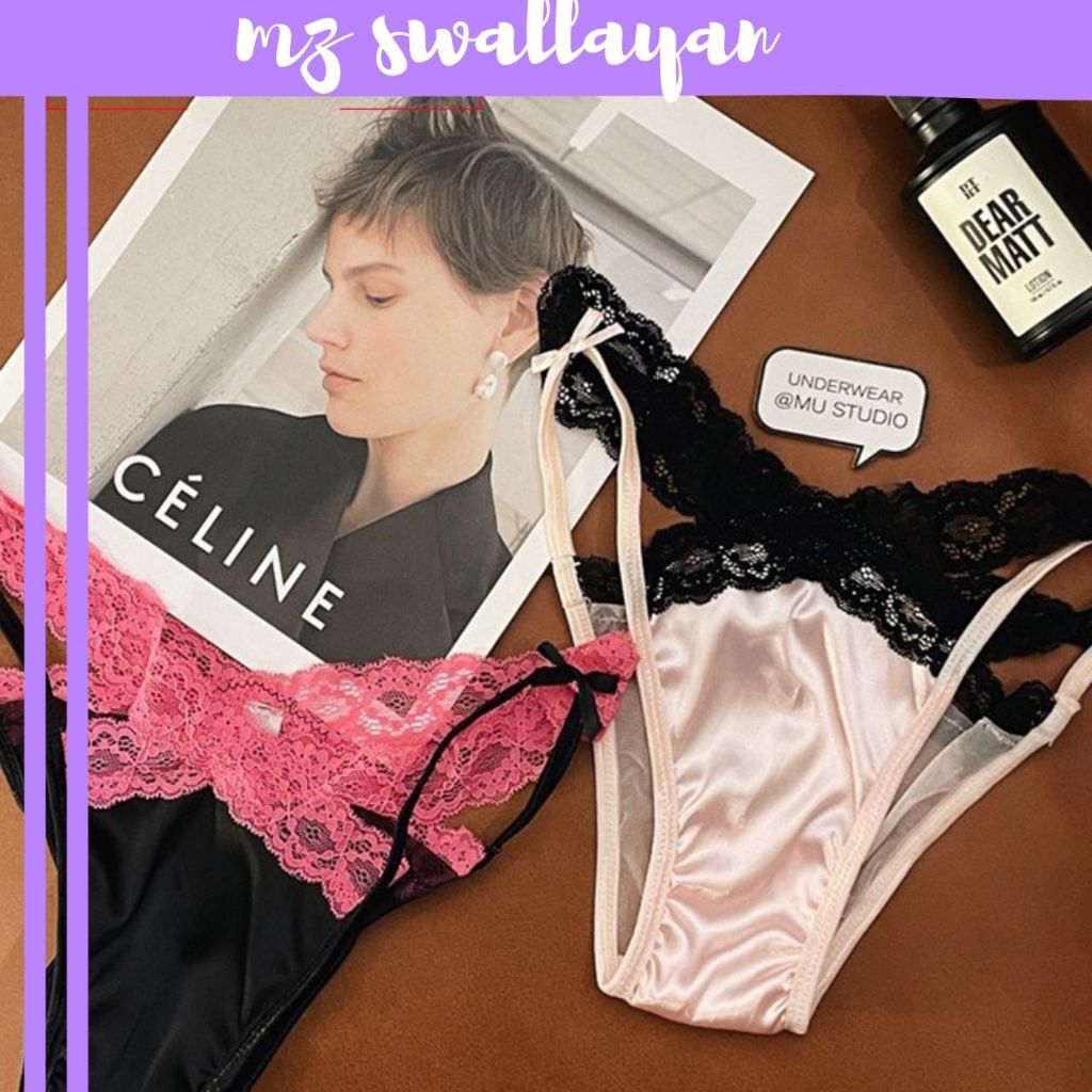 CELANA DALAM SATIN RENDA CD WANITA DEWASA