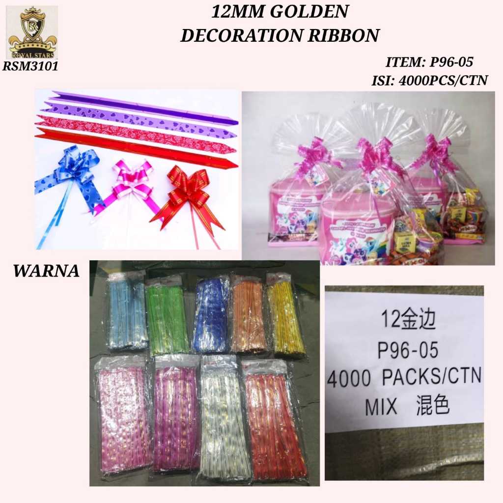 

pita serut mini dimesh 1.2 cm x 20.5 cm isi 10 pita indihe ( warna RANDOM)