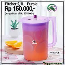 new Tupperware pitcher 2L ungu ( sesuai gambar ) 1 pcs