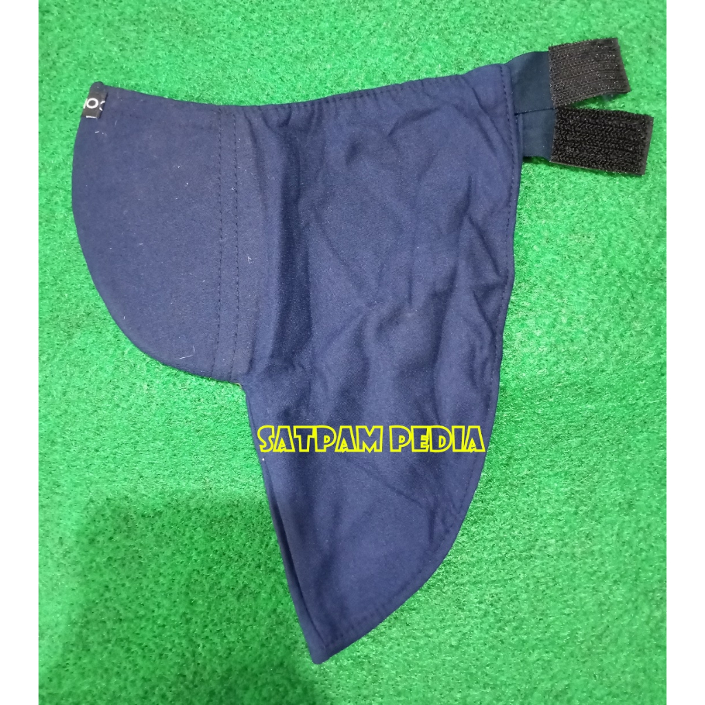 Masker Polos Biru Sampai Leher - Masker Motor