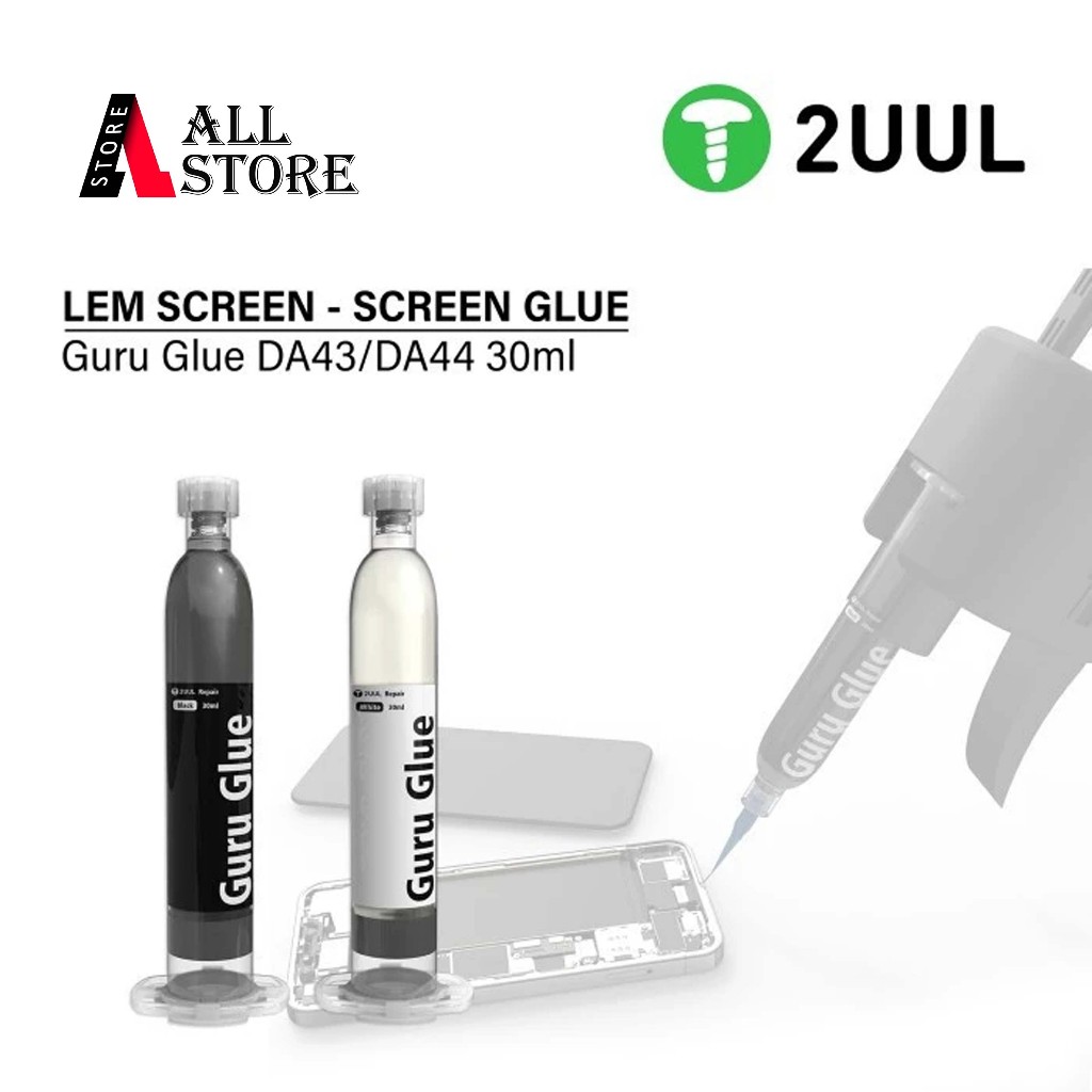 

2UUL DA43/DA44 Lem Jelly Lem Touchscreen Lem LCD Guru Glue Soft Buffer Adhesive for Phone Repair 30ML Hitam/Putih Original