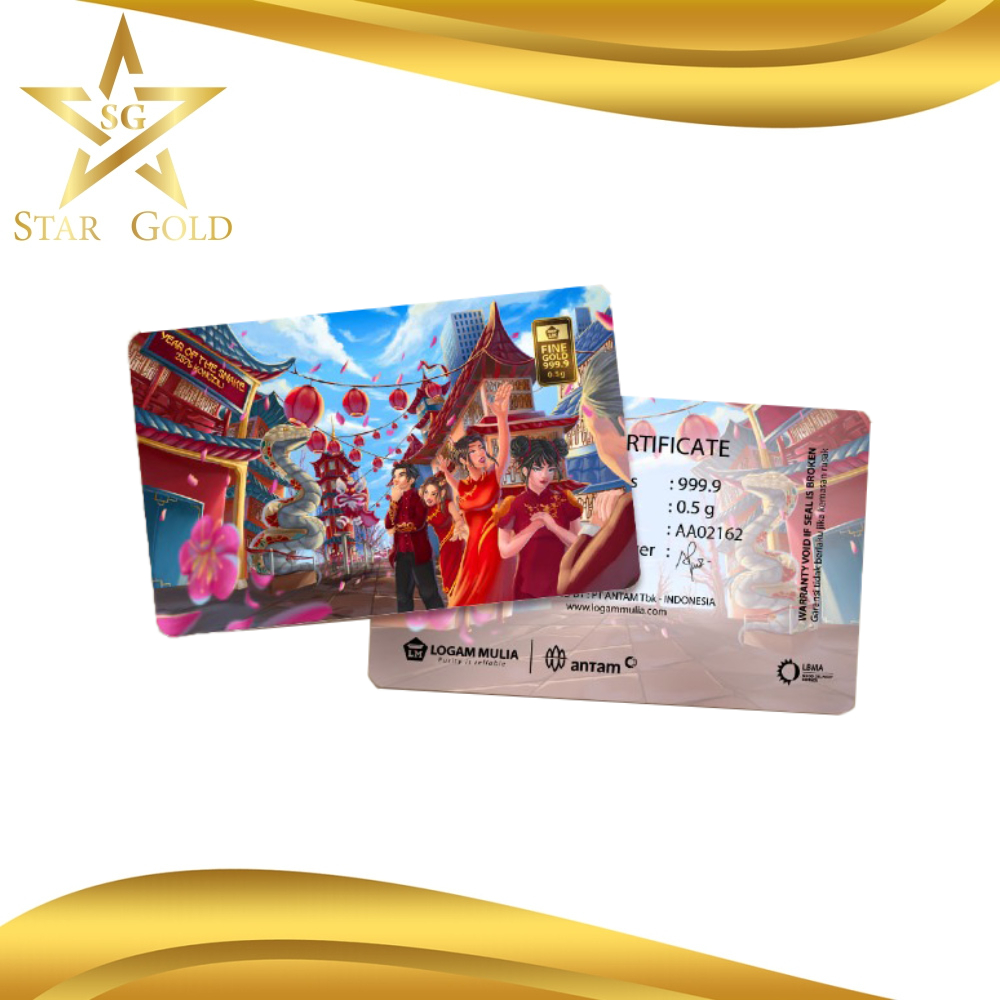 Star Gold - Antam Edisi Imlek Series Ular 0.5Gram
