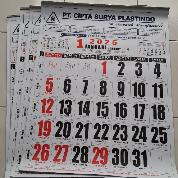 

OPEN ORDER KALENDER JUMBO SI KK 05 50x64 PLUS SABLON 1 WARNA KLEP SENG