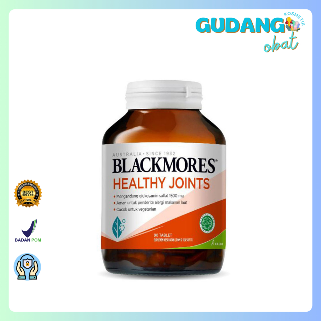 Blackmores Healthy Joints 1500 90's BPOM Kalbe - Blackmores Glucosamine, Suplemen Sendi, Nyeri Sendi