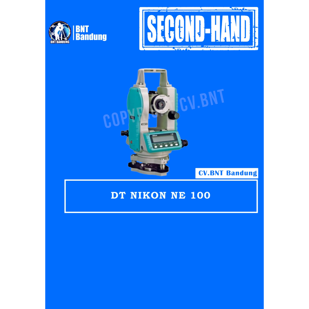 CV.BNT - Digital Theodolite Nikon Ne 100 Bekas