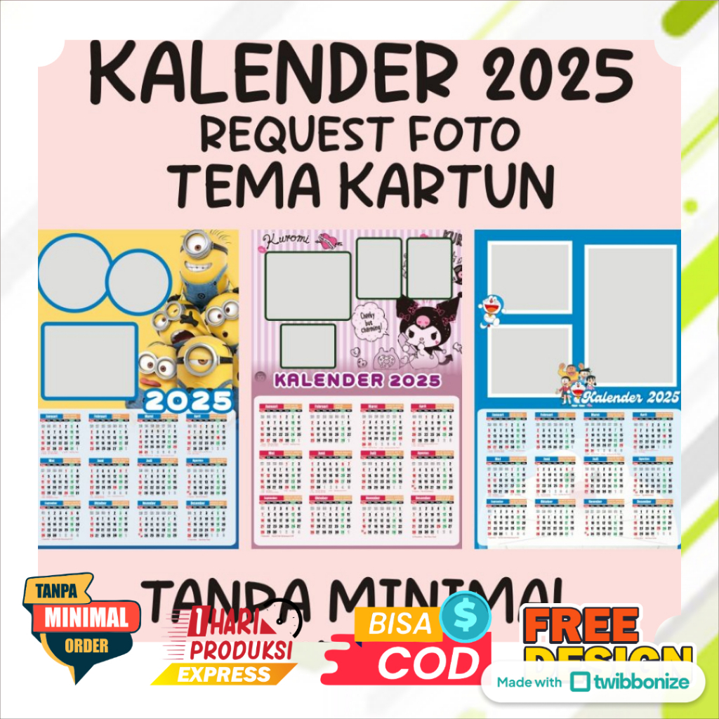 

KALENDER 2025 AESTHETIC CUSTOM FOTO & NAMA MURAH CETAK CEPAT