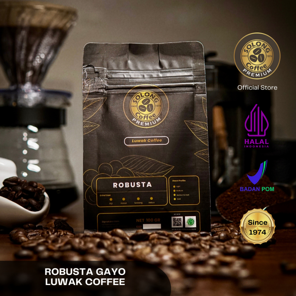 

Solong Premium Kopi Luwak Robusta Gayo (Aceh) - Robusta Gayo Luwak Coffee