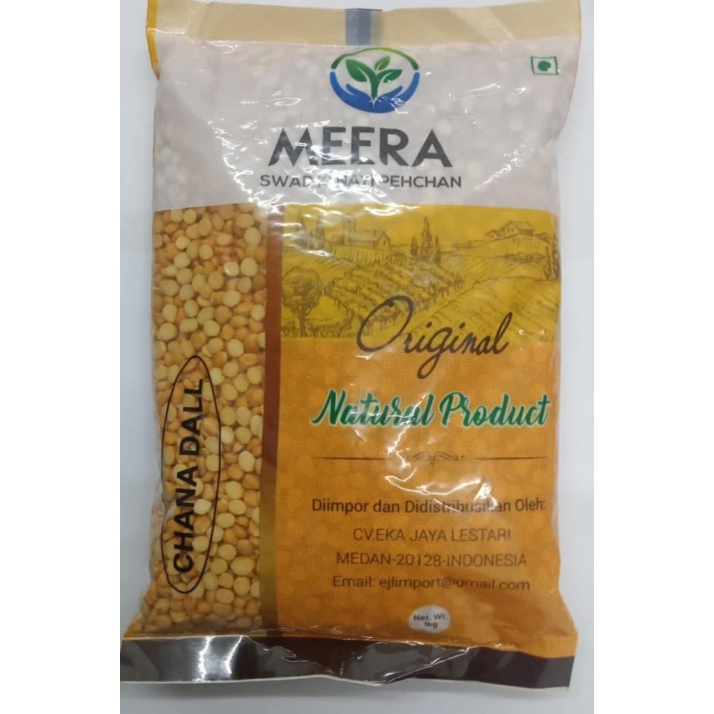 

CHANA DALL 1KG MEERA / Channa Dal / Kacang Lentils Impor India