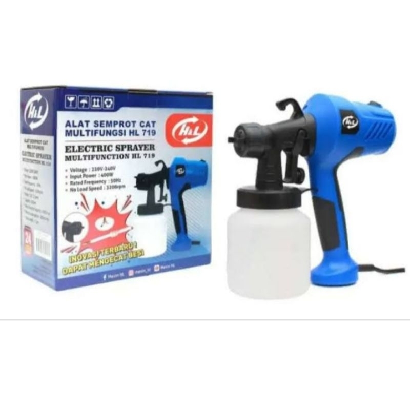 Elektrik Spray Gun H&L 719 Alat Semprot Cat Minyak Elektrik