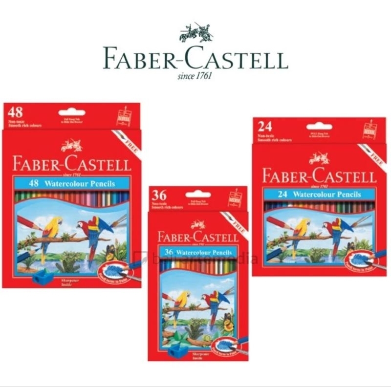 

Pensil Warna Water Colour Faber Castell 12/24/48 Warna