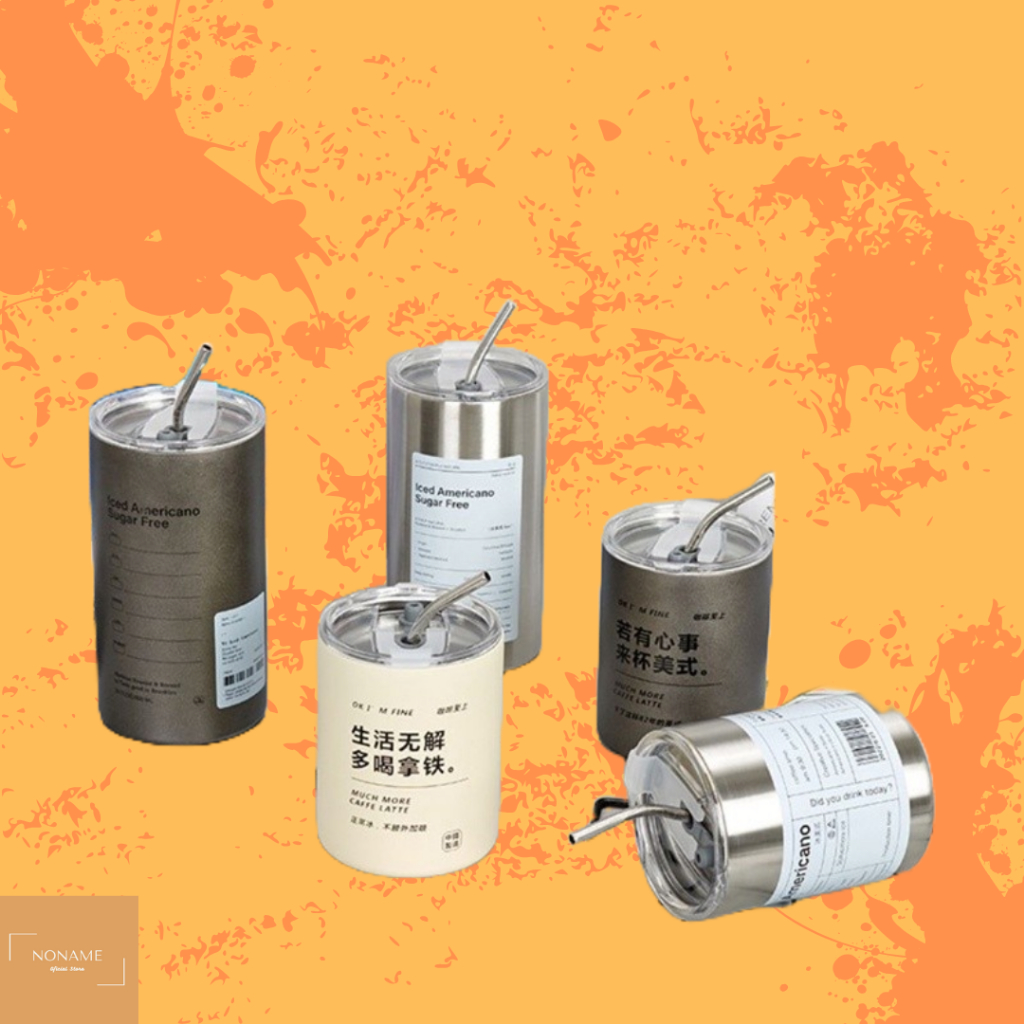 GELAS KOPI 600ML TERMOS TRAVEL STAINLESS STEEL / Termos Gelas Kopi & Teh Coffe Cup Travel Mug Termos