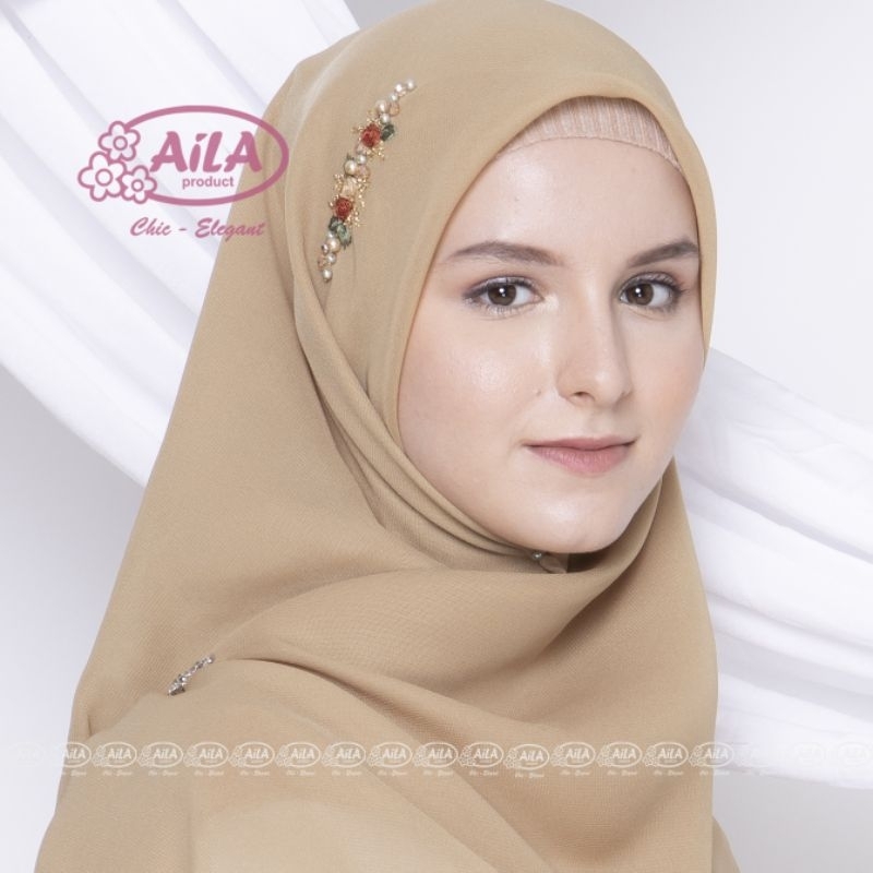 AiLA product - KALINA Square - Hijab segi empat - Polycotton