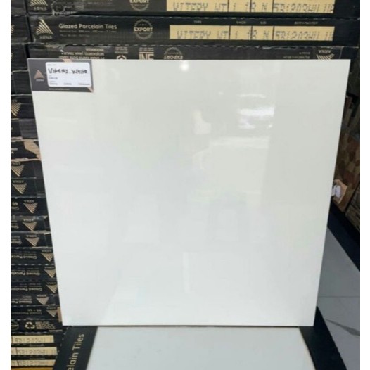 GRANIT PUTIH POLOS GLOSY UKURAN 60X60 | ARNA VITERY WHITE 60X60