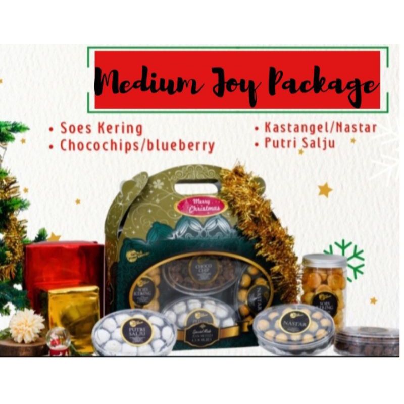 

Hampers / Parcel Kue Natal, Kue Kering ala DouxDélices Medium Joy Package (Free Kartu Ucapan)