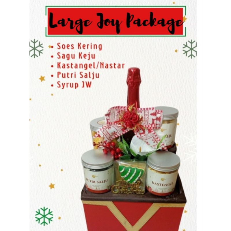 

Hampers / Parcel Kue Natal, Kue Kering ala DouxDélices Large Joy Package (Free Kartu Ucapan)