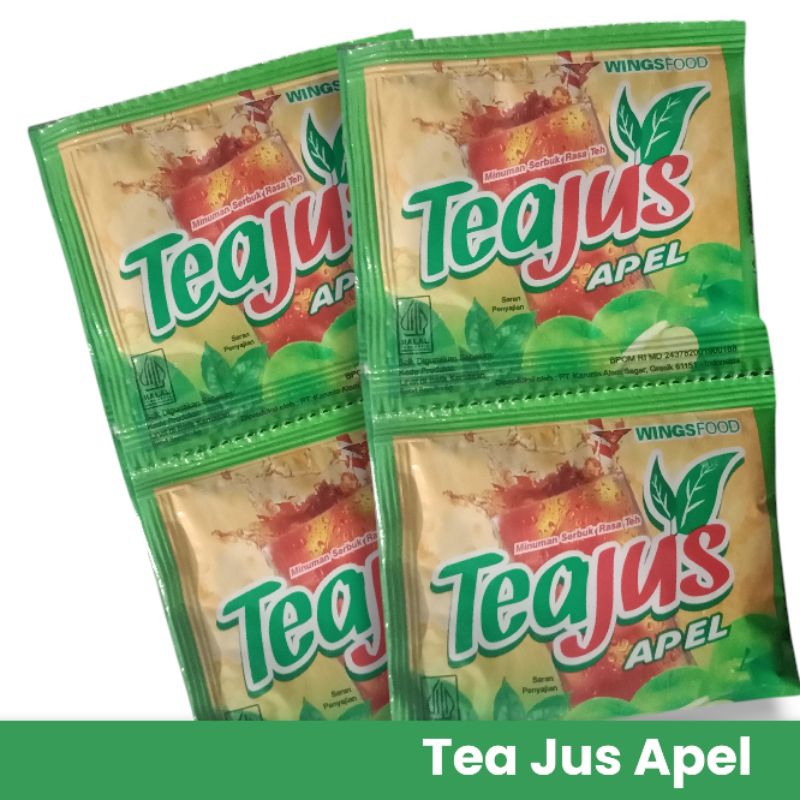 

Tea Jus Apel Teh 1 renceng / 10 bungkus, Jus apel, teh rasa apel, teh apel