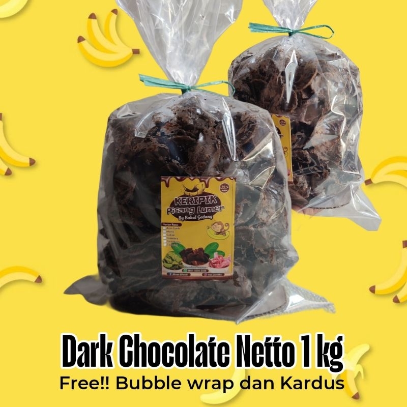 

Keripik Pisang Cokelat Lumer Dark Chocolate 1 Kg