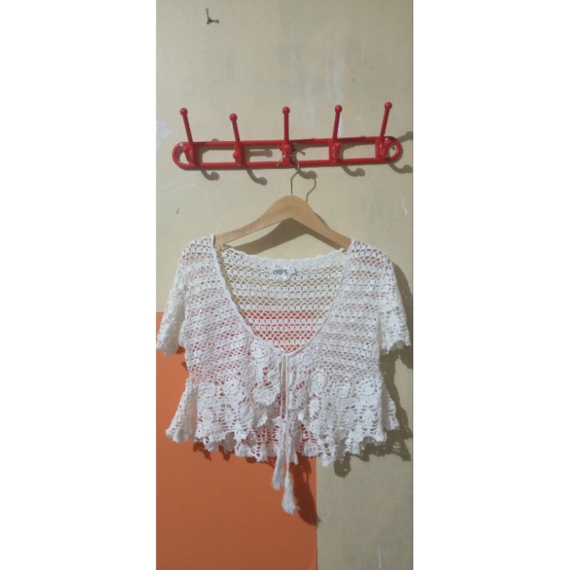 Bolero  rajut  putih