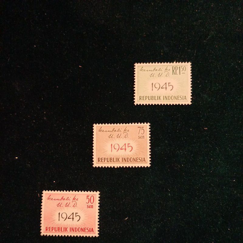 

Stamp Prangko Republik Indonesia, Kembali Ke U.U.D. 1945